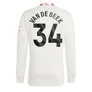 Manchester United Donny van de Beek #34 Koszulka Trzecia 2023-24 Długi Rękaw