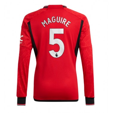 Manchester United Harry Maguire #5 Koszulka Podstawowa 2023-24 Długi Rękaw