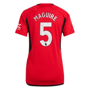 Manchester United Harry Maguire #5 Koszulka Podstawowa damskie 2023-24 Krótki Rękaw