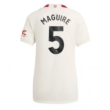 Manchester United Harry Maguire #5 Koszulka Trzecia damskie 2023-24 Krótki Rękaw