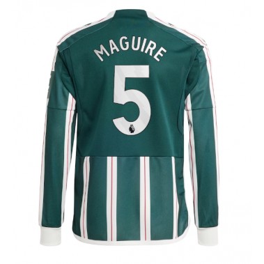 Manchester United Harry Maguire #5 Koszulka Wyjazdowa 2023-24 Długi Rękaw