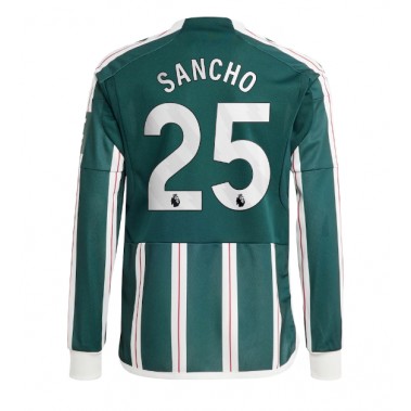 Manchester United Jadon Sancho #25 Koszulka Wyjazdowa 2023-24 Długi Rękaw