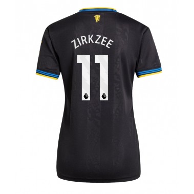 Manchester United Joshua Zirkzee #11 Koszulka Trzecia damskie 2025-26 Krótki Rękaw Manchester United Joshua Zirkzee #11 Koszulka Trzecia damskie 2025-26 Krótki Rękaw