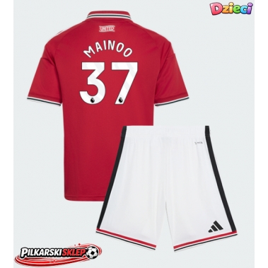 Manchester United Kobbie Mainoo #37 Koszulka Podstawowa dzieci 2026-27 Krótki Rękaw (+ krótkie spodenki)