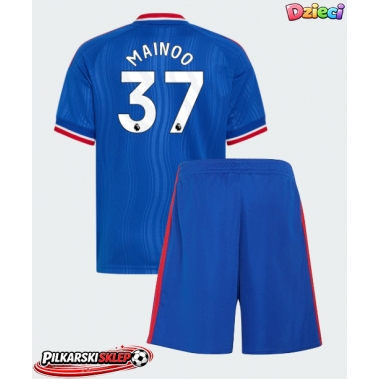 Manchester United Kobbie Mainoo #37 Koszulka Wyjazdowa dzieci 2026-27 Krótki Rękaw (+ krótkie spodenki)