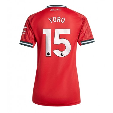 Manchester United Leny Yoro #15 Koszulka Podstawowa damskie 2025-26 Krótki Rękaw Manchester United Leny Yoro #15 Koszulka Podstawowa damskie 2025-26 Krótki Rękaw