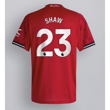 Manchester United Luke Shaw #23 Koszulka Podstawowa 2025-26 Krótki Rękaw
