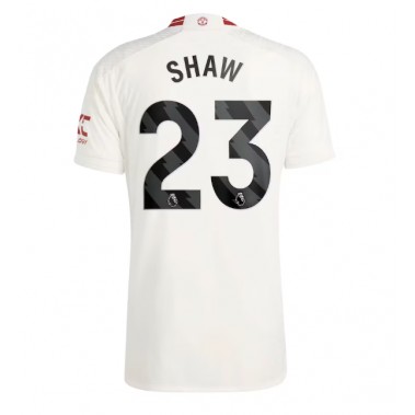 Manchester United Luke Shaw #23 Koszulka Trzecia 2023-24 Krótki Rękaw