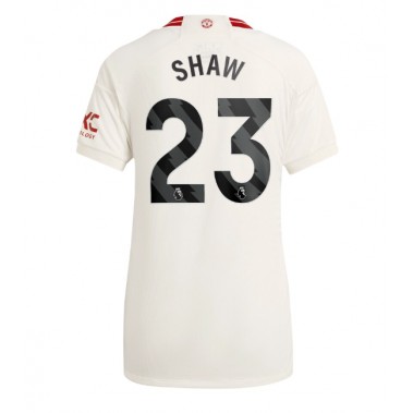 Manchester United Luke Shaw #23 Koszulka Trzecia damskie 2023-24 Krótki Rękaw