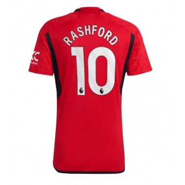 Manchester United Marcus Rashford #10 Koszulka Podstawowa 2023-24 Krótki Rękaw