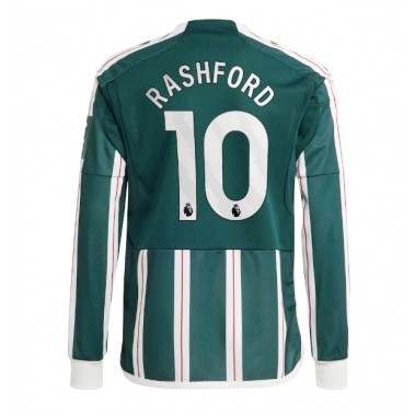 Manchester United Marcus Rashford #10 Koszulka Wyjazdowa 2023-24 Długi Rękaw