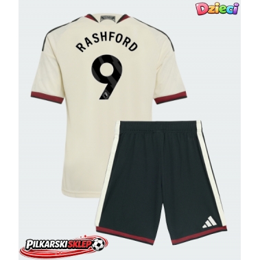 Manchester United Marcus Rashford #9 Koszulka Trzecia dzieci 2026-27 Krótki Rękaw (+ krótkie spodenki)