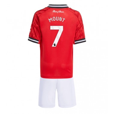 Manchester United Mason Mount #7 Koszulka Podstawowa dzieci 2025-26 Krótki Rękaw (+ krótkie spodenki) Manchester United Mason Mount #7 Koszulka Podstawowa dzieci 2025-26 Krótki Rękaw (+ krótkie spodenki)