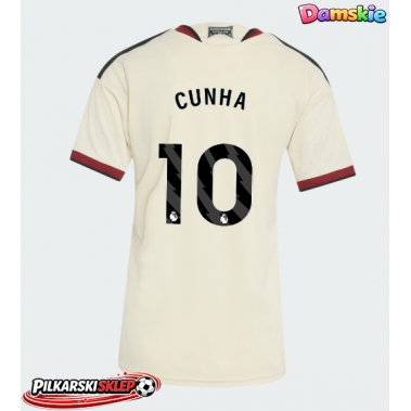 Manchester United Matheus Cunha #10 Koszulka Trzecia damskie 2026-27 Krótki Rękaw