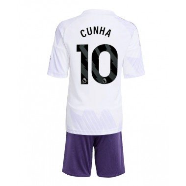 Manchester United Matheus Cunha #10 Koszulka Wyjazdowa dzieci 2025-26 Krótki Rękaw (+ krótkie spodenki) Manchester United Matheus Cunha #10 Koszulka Wyjazdowa dzieci 2025-26 Krótki Rękaw (+ krótkie spodenki)