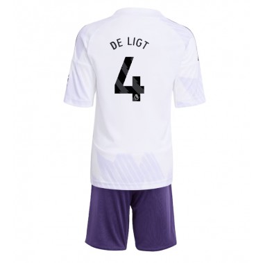 Manchester United Matthijs de Ligt #4 Koszulka Wyjazdowa dzieci 2025-26 Krótki Rękaw (+ krótkie spodenki) Manchester United Matthijs de Ligt #4 Koszulka Wyjazdowa dzieci 2025-26 Krótki Rękaw (+ krótkie spodenki)