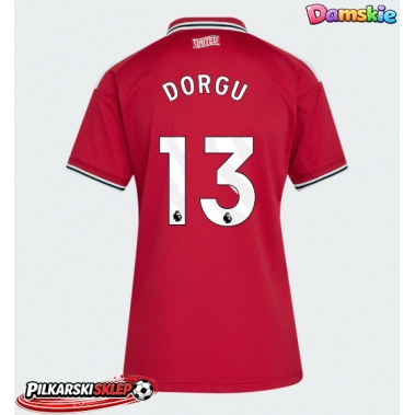 Manchester United Patrick Dorgu #13 Koszulka Podstawowa damskie 2026-27 Krótki Rękaw