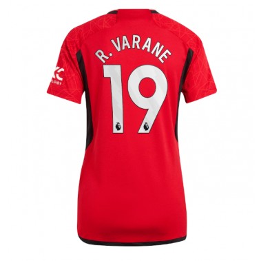 Manchester United Raphael Varane #19 Koszulka Podstawowa damskie 2023-24 Krótki Rękaw