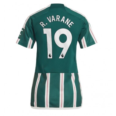 Manchester United Raphael Varane #19 Koszulka Wyjazdowa damskie 2023-24 Krótki Rękaw