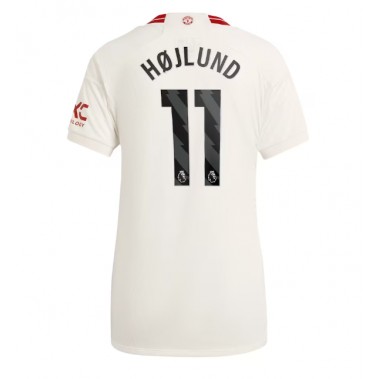 Manchester United Rasmus Hojlund #11 Koszulka Trzecia damskie 2023-24 Krótki Rękaw