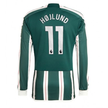 Manchester United Rasmus Hojlund #11 Koszulka Wyjazdowa 2023-24 Długi Rękaw