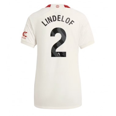Manchester United Victor Lindelof #2 Koszulka Trzecia damskie 2023-24 Krótki Rękaw