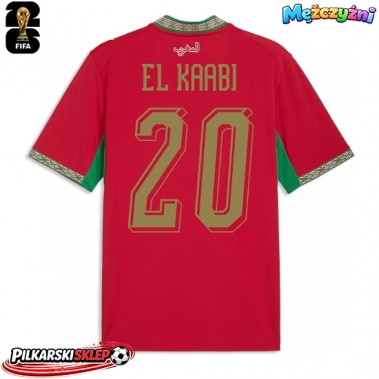 Maroko Ayoub El Kaabi #20 Koszulka Podstawowa MŚ 2026 Krótki Rękaw