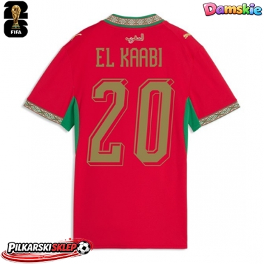Maroko Ayoub El Kaabi #20 Koszulka Podstawowa damskie MŚ 2026 Krótki Rękaw