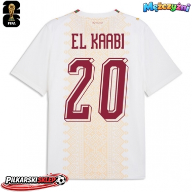 Maroko Ayoub El Kaabi #20 Koszulka Wyjazdowa MŚ 2026 Krótki Rękaw