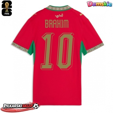 Maroko Brahim Diaz #10 Koszulka Podstawowa damskie MŚ 2026 Krótki Rękaw