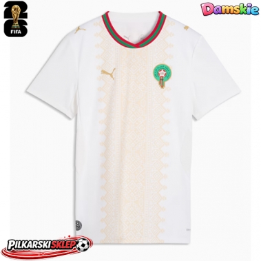 Maroko Koszulka Wyjazdowa damskie MŚ 2026 Krótki Rękaw