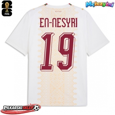 Maroko Youssef En-Nesyri #19 Koszulka Wyjazdowa MŚ 2026 Krótki Rękaw