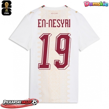 Maroko Youssef En-Nesyri #19 Koszulka Wyjazdowa damskie MŚ 2026 Krótki Rękaw