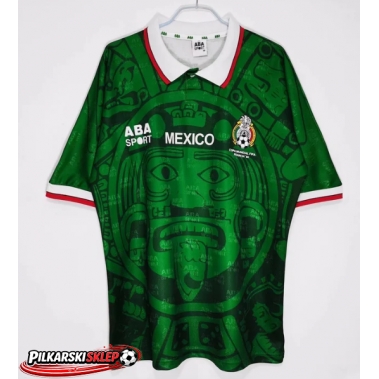 Meksyk 1998 Koszulka Retro Podstawowa Krótki Rękaw