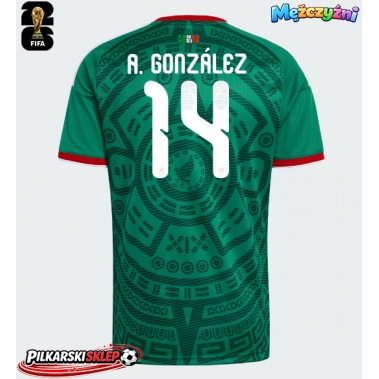Meksyk Armando Gonzalez #14 Koszulka Podstawowa MŚ 2026 Krótki Rękaw