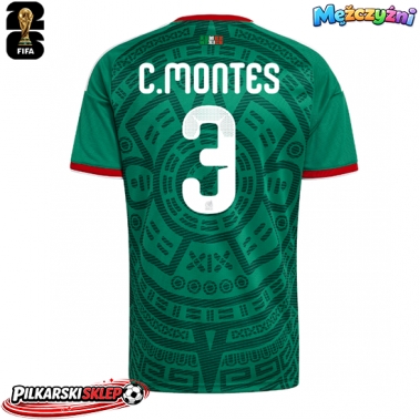 Meksyk Cesar Montes #3 Koszulka Podstawowa MŚ 2026 Krótki Rękaw