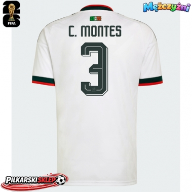 Meksyk Cesar Montes #3 Koszulka Wyjazdowa MŚ 2026 Krótki Rękaw