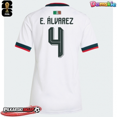 Meksyk Edson Alvarez #4 Koszulka Wyjazdowa damskie MŚ 2026 Krótki Rękaw