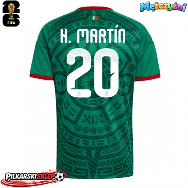 Meksyk Henry Martin #20 Koszulka Podstawowa MŚ 2026 Krótki Rękaw