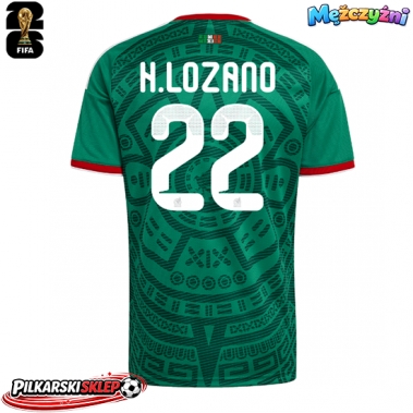 Meksyk Hirving Lozano #22 Koszulka Podstawowa MŚ 2026 Krótki Rękaw