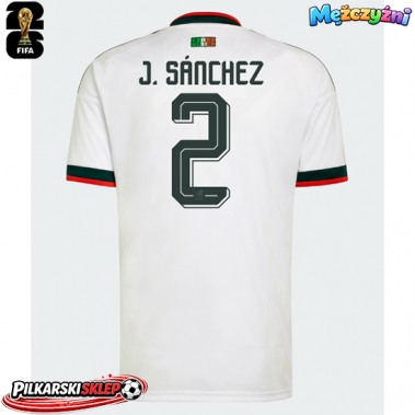 Meksyk Jorge Sanchez #2 Koszulka Wyjazdowa MŚ 2026 Krótki Rękaw