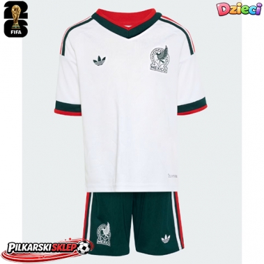 Meksyk Koszulka Wyjazdowa dzieci MŚ 2026 Krótki Rękaw (+ krótkie spodenki)
