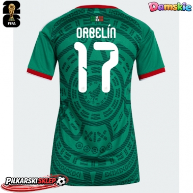 Meksyk Orbelin Pineda #17 Koszulka Podstawowa damskie MŚ 2026 Krótki Rękaw