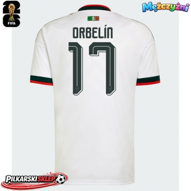 Meksyk Orbelin Pineda #17 Koszulka Wyjazdowa MŚ 2026 Krótki Rękaw