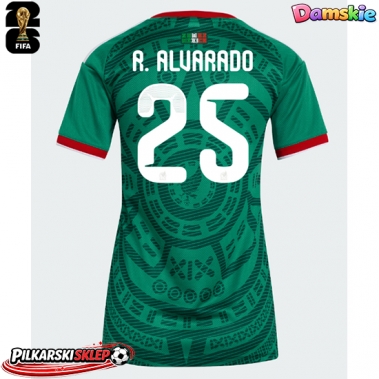 Meksyk Roberto Alvarado #25 Koszulka Podstawowa damskie MŚ 2026 Krótki Rękaw