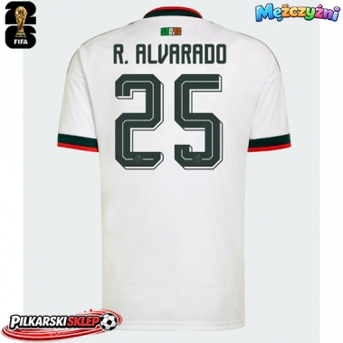 Meksyk Roberto Alvarado #25 Koszulka Wyjazdowa MŚ 2026 Krótki Rękaw
