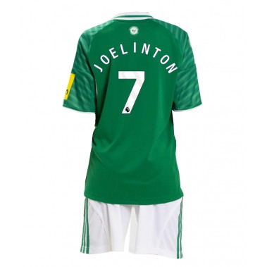 Newcastle United Joelinton #7 Koszulka Wyjazdowa dzieci 2025-26 Krótki Rękaw (+ krótkie spodenki)