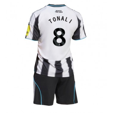 Newcastle United Sandro Tonali #8 Koszulka Podstawowa dzieci 2025-26 Krótki Rękaw (+ krótkie spodenki)