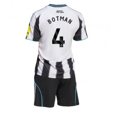 Newcastle United Sven Botman #4 Koszulka Podstawowa dzieci 2025-26 Krótki Rękaw (+ krótkie spodenki)
