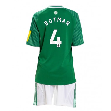 Newcastle United Sven Botman #4 Koszulka Wyjazdowa dzieci 2025-26 Krótki Rękaw (+ krótkie spodenki)